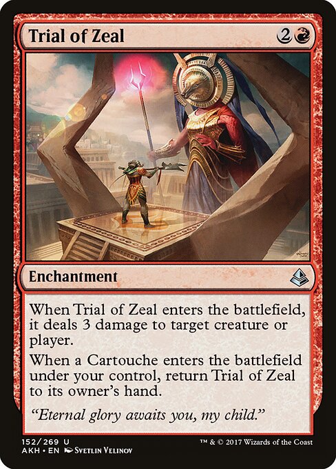 Trial of Zeal — Front