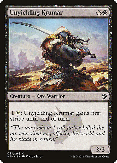 Unyielding Krumar — Front