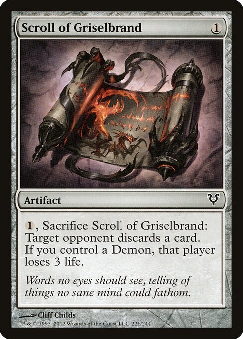 Scroll of Griselbrand — Front