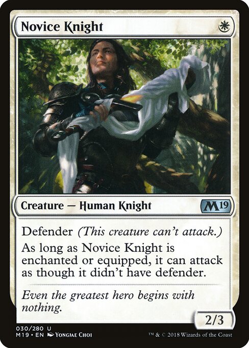 Novice Knight — Front