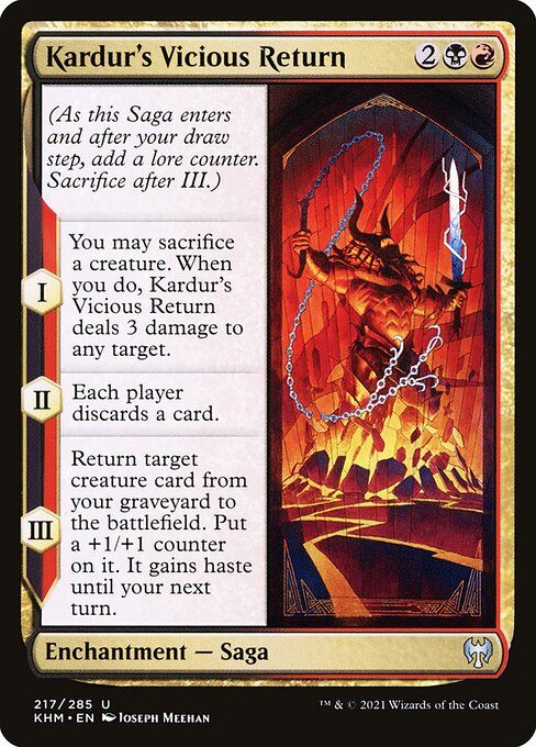 Kardur's Vicious Return — Front