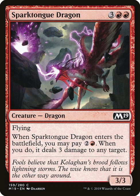 Sparktongue Dragon — Front