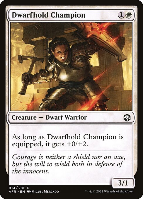Dwarfhold Champion — Front