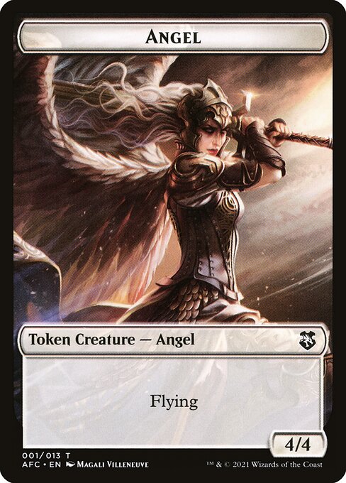 Angel // Saproling Double-Sided Token — Front — Angel