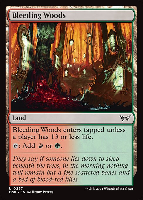 Bleeding Woods — Front