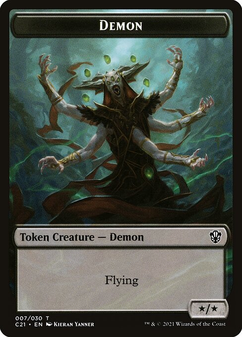 Demon // Fungus Beast Double-Sided Token