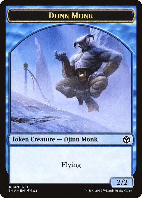 Djinn Monk Token (004) — Front