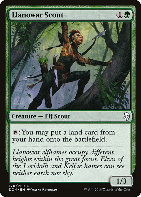 Llanowar Scout — Front