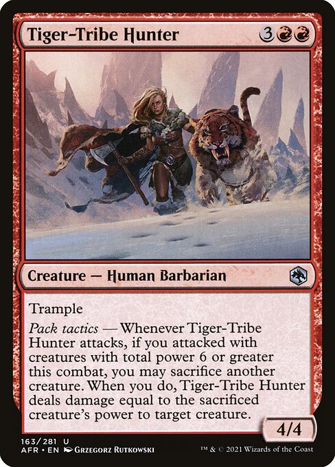 Tiger-Tribe Hunter — Front