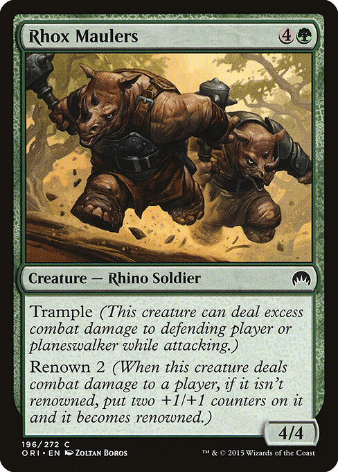 Rhox Maulers — Front