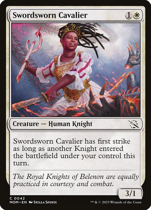 Swordsworn Cavalier — Front
