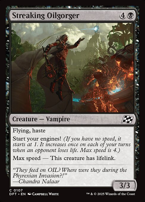 Streaking Oilgorger — Front