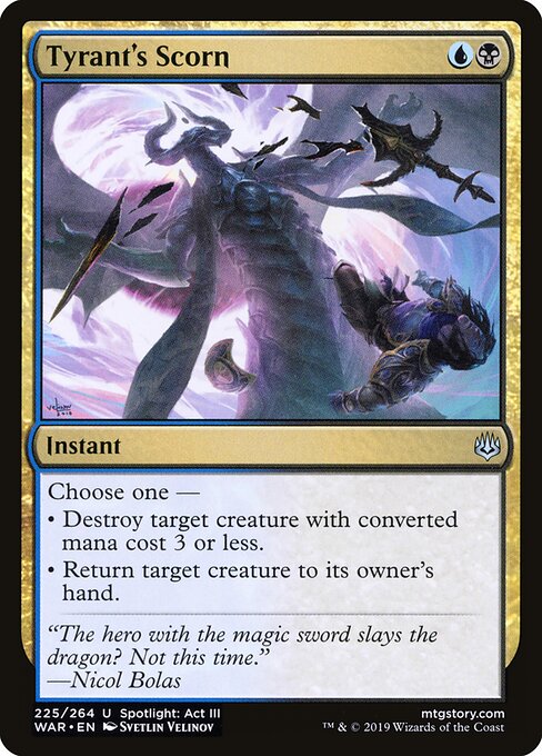 Tyrant's Scorn — Front