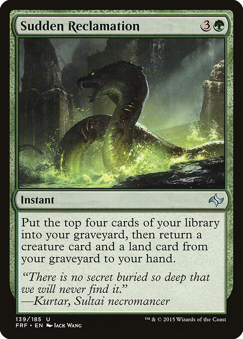 Sudden Reclamation — Front