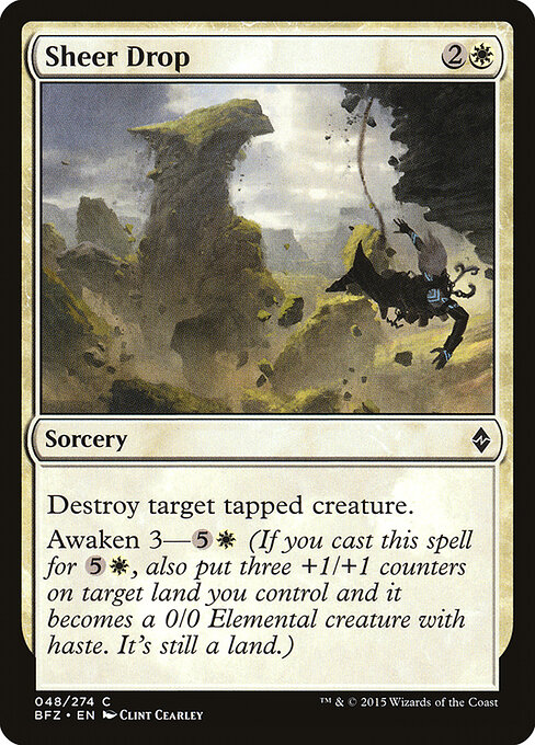 Sheer Drop — Front