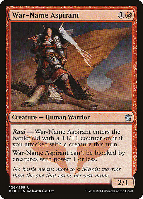 War-Name Aspirant — Front