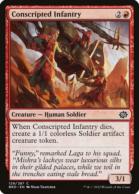 Conscripted Infantry — Front