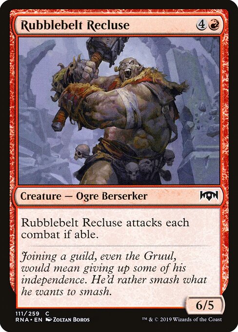 Rubblebelt Recluse — Front
