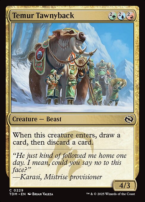 Temur Tawnyback — Front