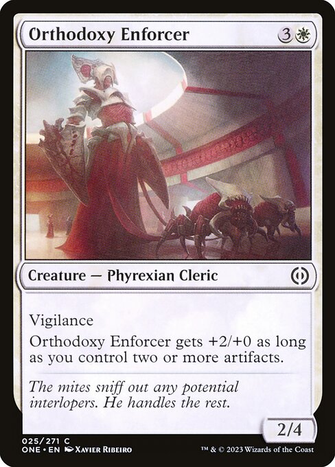 Orthodoxy Enforcer — Front