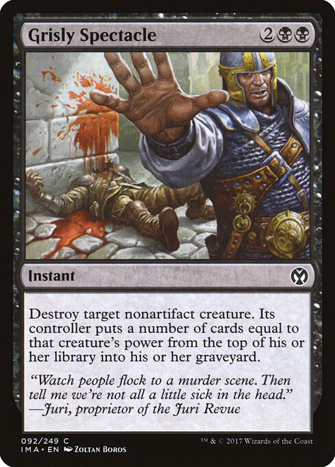 Grisly Spectacle — Front