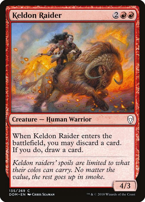 Keldon Raider — Front