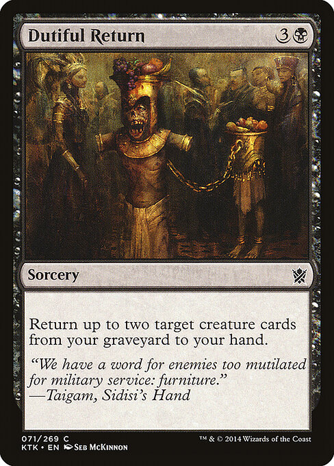 Dutiful Return — Front