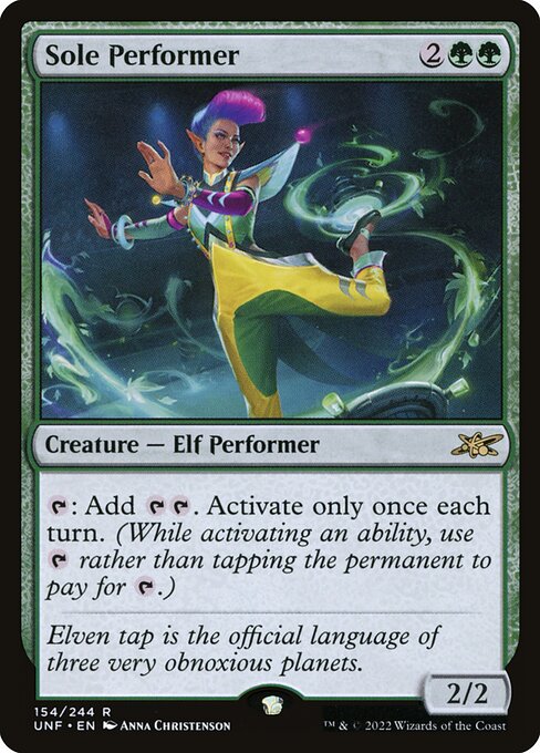 Sole Performer — Front
