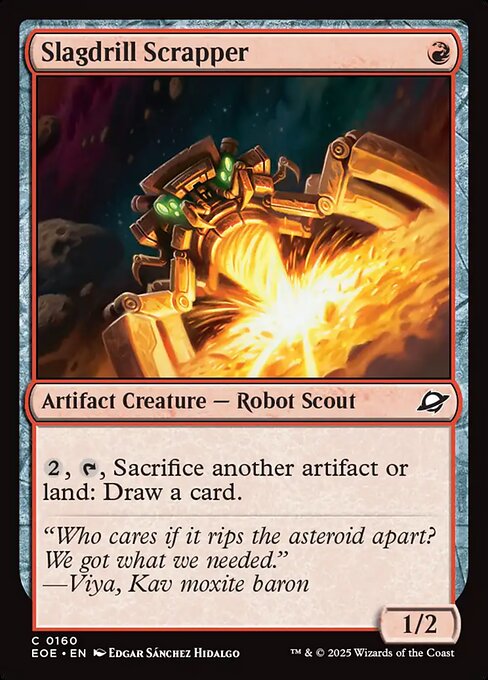 Slagdrill Scrapper — Front