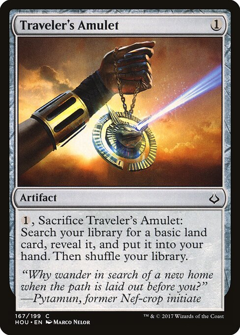 Traveler's Amulet — Front
