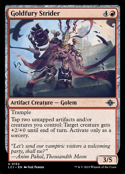 Goldfury Strider — Front