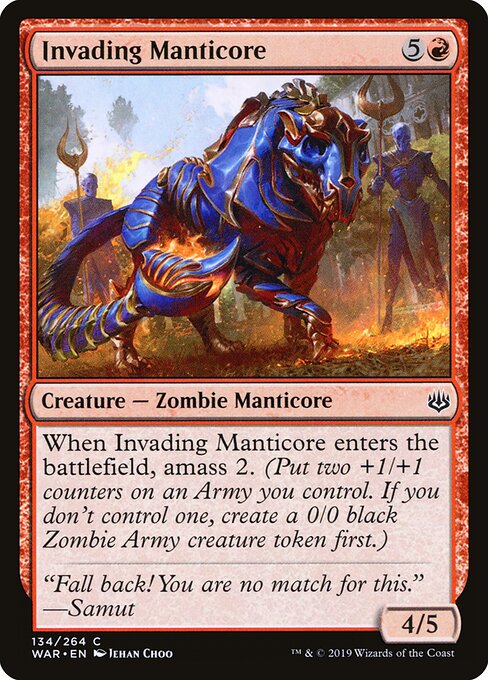 Invading Manticore — Front