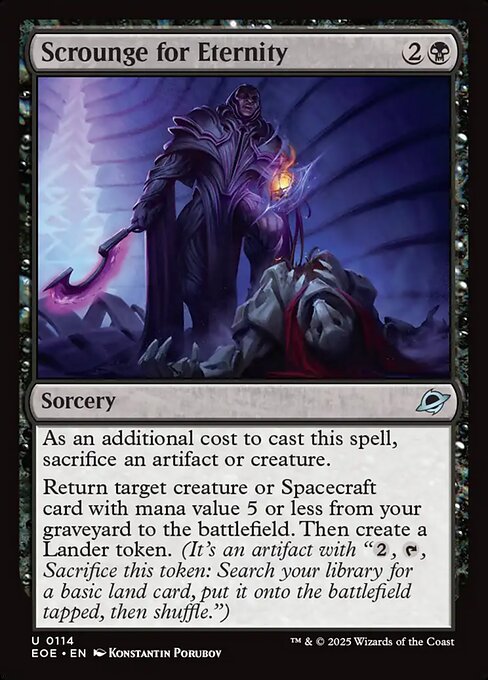 Scrounge for Eternity — Front