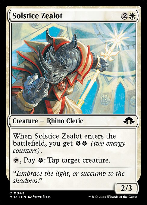 Solstice Zealot — Front