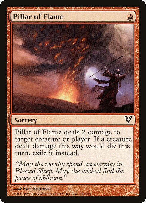 Pillar of Flame — Front