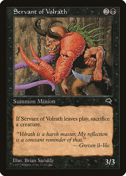 Servant of Volrath — Front