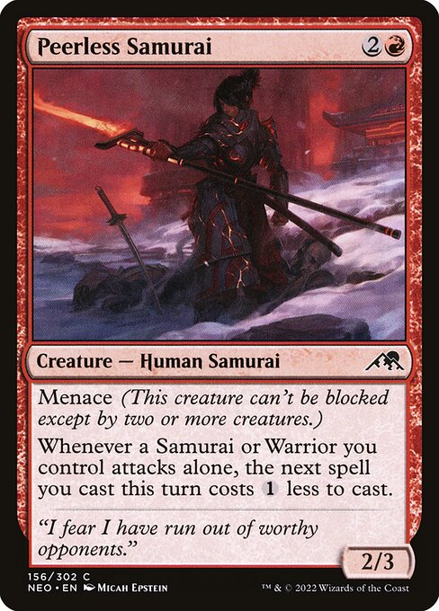Peerless Samurai — Front