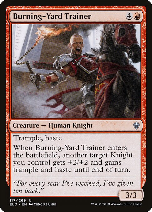 Burning-Yard Trainer — Front