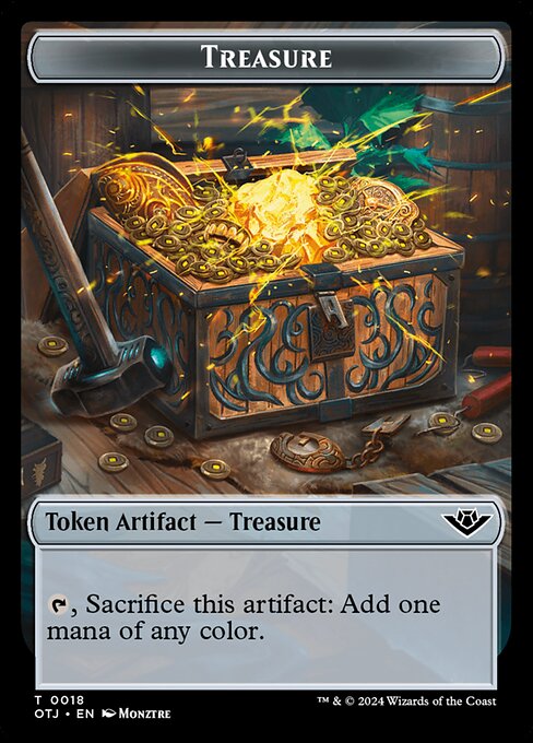 Treasure // Plot Double-Sided Token — Front — Treasure