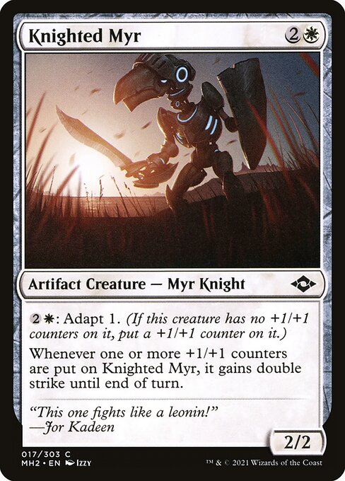 Knighted Myr — Front
