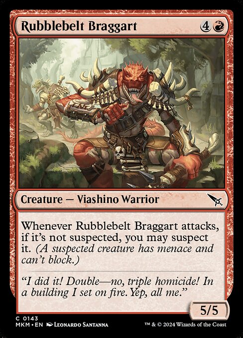 Rubblebelt Braggart — Front