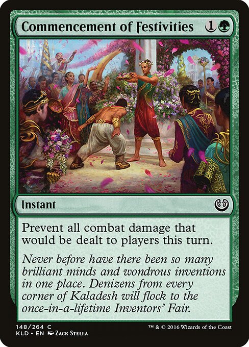 Commencement of Festivities — Front