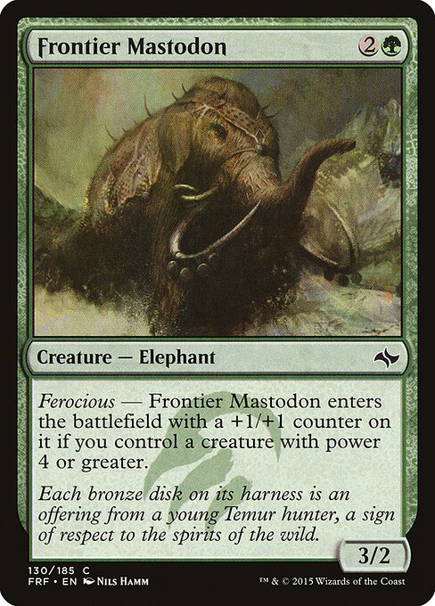 Frontier Mastodon — Front