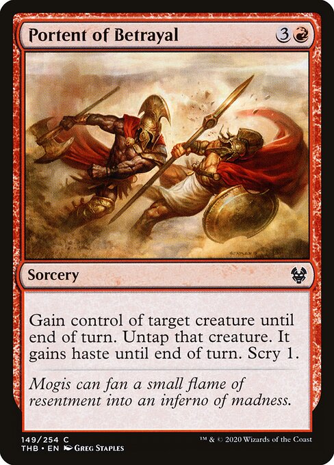 Portent of Betrayal — Front