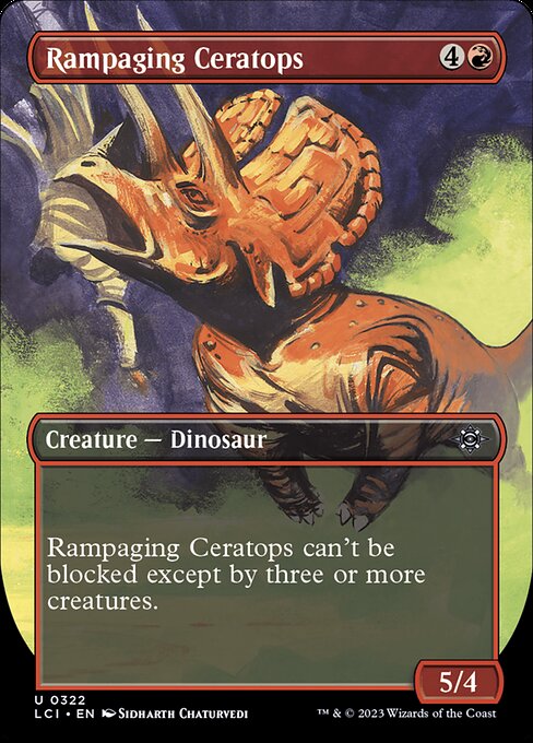 Rampaging Ceratops (Borderless) — Front