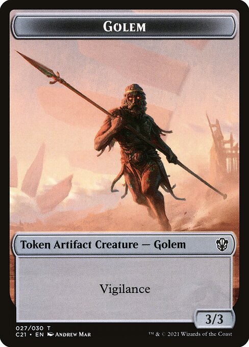 Golem (027) // Thopter Double-Sided Token