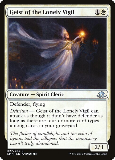 Geist of the Lonely Vigil — Front