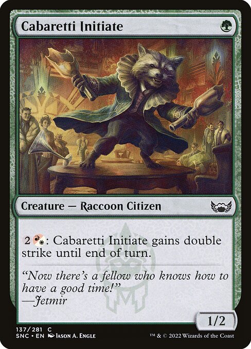 Cabaretti Initiate — Front