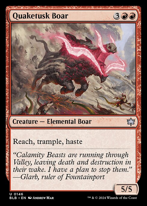 Quaketusk Boar — Front