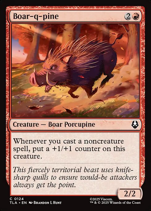 Boar-q-pine — Front